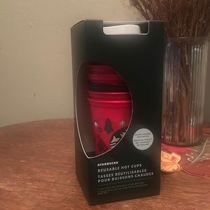 Starbucks Color Changing Reusable Holiday Cups with Lids